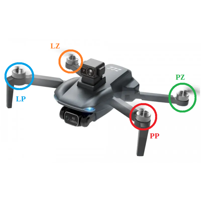 Náhradní rameno s motorkem pro dron AERIUM MAX 108 LASER